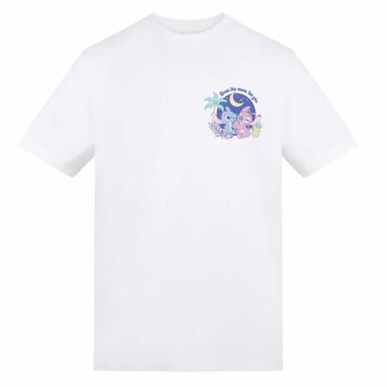 Character Disney Printed Adult Valentines Day Tee Over The Moon For You 