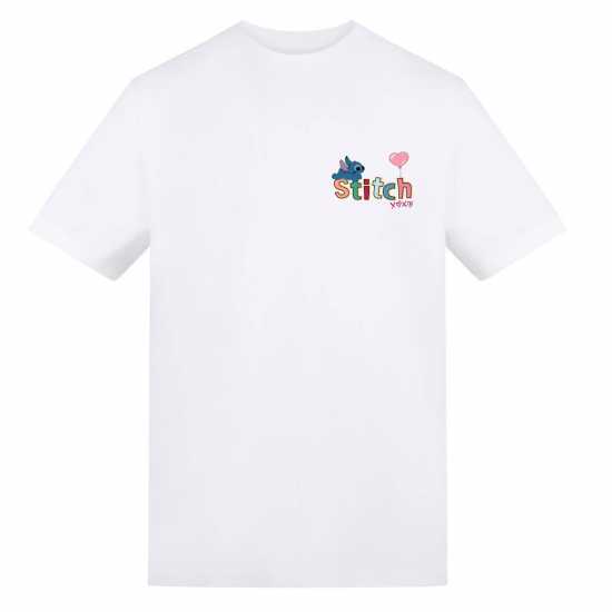 Character Disney Printed Adult Valentines Day Tee Stitch 
