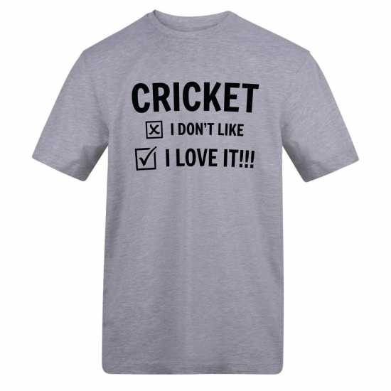 Awd Printed Cricket Adults Tee Cricket, I Love It Awd Printed Cricket Adults Tee Cricket, I Love It