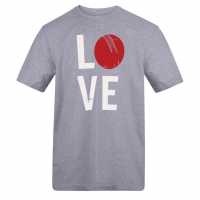 Awd Printed Cricket Adults Tee Love Awd Printed Cricket Adults Tee Love