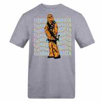 Character Disney Star Wars Printed Adult Tee Chewbacca 