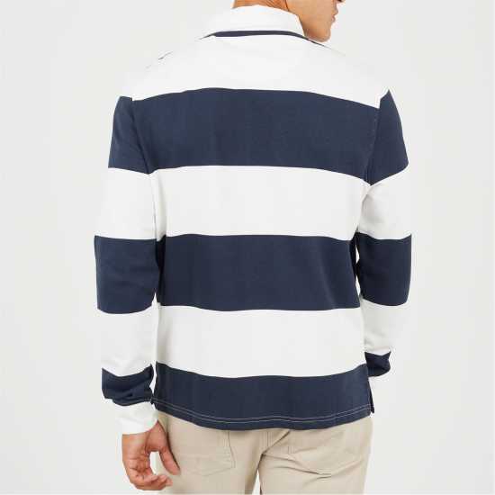 Brave Soul Rugby Shirt Sn62 Cream/Navy Brave Soul Rugby Shirt Sn62 Cream/Navy