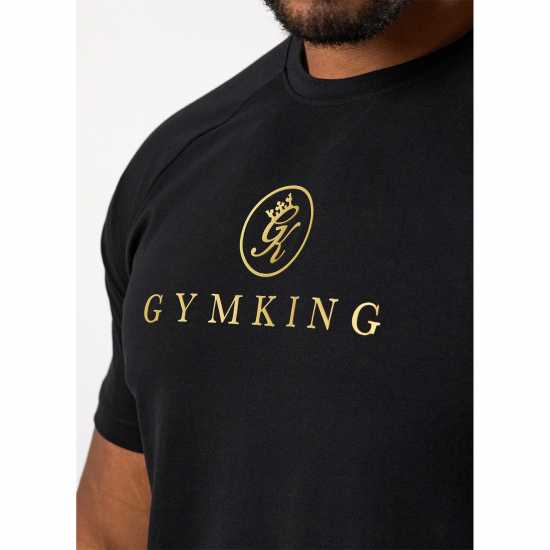 Gym King Gym King Pro Tee  Black/Gold 