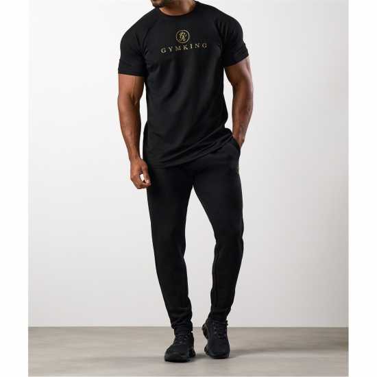 Gym King Gym King Pro Tee  Black/Gold 