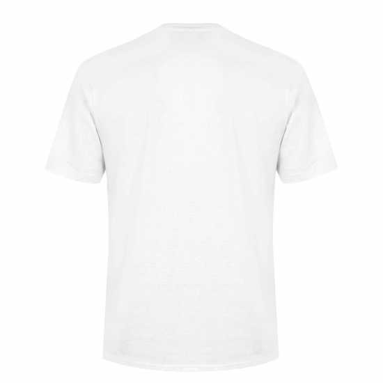 Lee Cooper Тениска Cooper Logo T Shirt White Мъжко облекло за едри хора