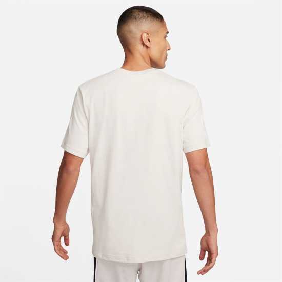 Nike Мъжка Тениска Къс Ръкав Sportswear Short Sleeve Top Mens Brown/White Мъжки ризи