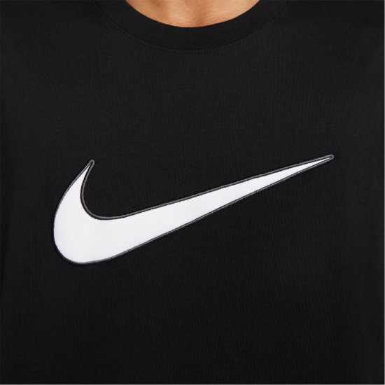Nike Мъжка Тениска Къс Ръкав Sportswear Short Sleeve Top Mens Black Мъжки ризи