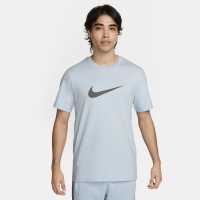 Nike Мъжка Тениска Къс Ръкав Sportswear Short Sleeve Top Mens Blue/Iron Grey Мъжки ризи