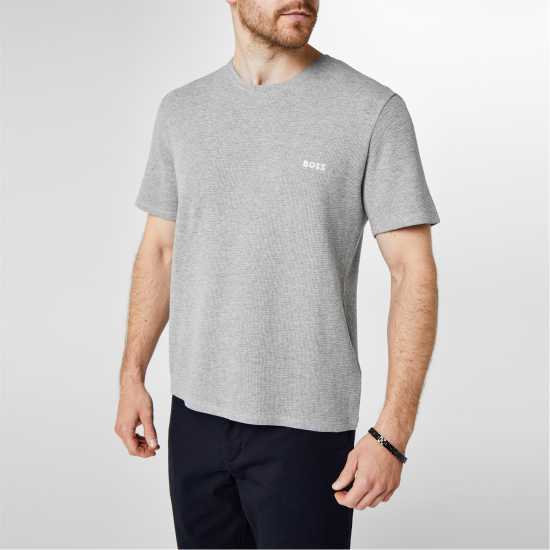 Hugo Boss Boss Waffle T-Shirt Medium Grey 033 Мъжки пижами
