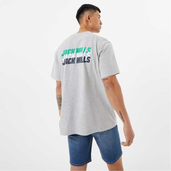Тениска С Лого Jack Wills Sport Stacked Logo Tee  Мъжки ризи
