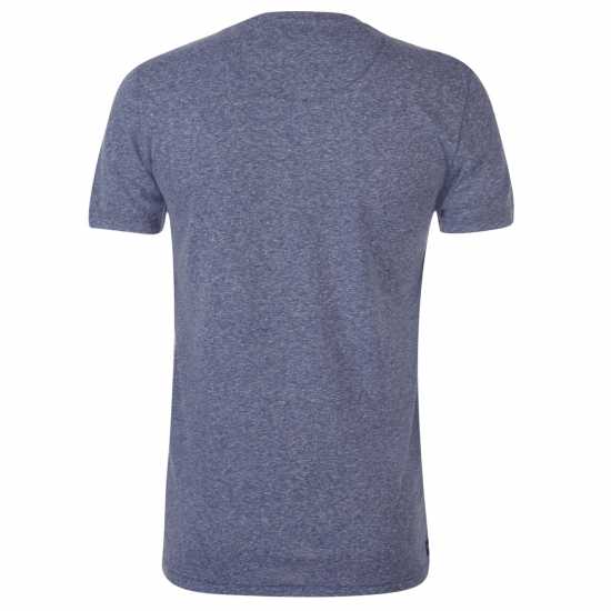 Soulcal Тениска Textured Flecked T Shirt Navy Мъжки ризи