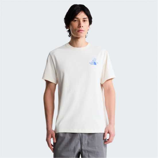 Мъжка Риза The North Face Tnf Mountain Celebration T-Shirt Mens White Dune Мъжка Риза The North Face Tnf Mountain Celebration T-Shirt Mens White Dune