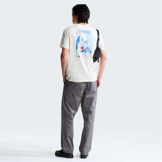 Мъжка Риза The North Face Tnf Mountain Celebration T-Shirt Mens White Dune Мъжка Риза The North Face Tnf Mountain Celebration T-Shirt Mens White Dune