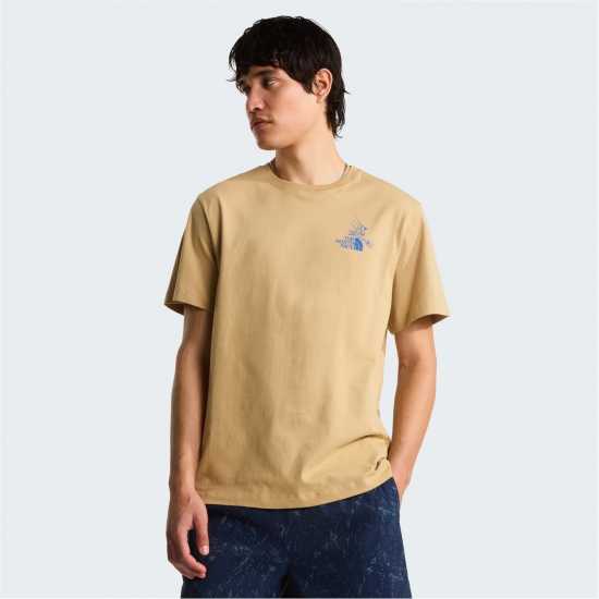 Мъжка Риза The North Face Tnf Mountain Celebration T-Shirt Mens Khaki Stone Мъжка Риза The North Face Tnf Mountain Celebration T-Shirt Mens Khaki Stone