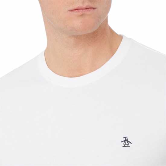 Original Penguin Тениска Short Sleeve Crew Neck T Shirt White Мъжки тениски и фланелки