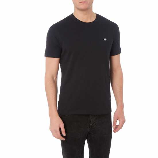 Original Penguin Тениска Short Sleeve Crew Neck T Shirt Black Мъжки тениски и фланелки