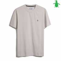 Original Penguin Pin Point Embroidered T-Shirt Oatmeal 101 Tshirts under 20