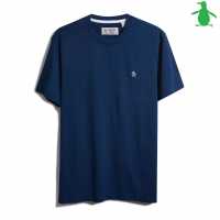 Original Penguin Тениска Short Sleeve Crew Neck T Shirt PoseidonBlue430 Tshirts under 20