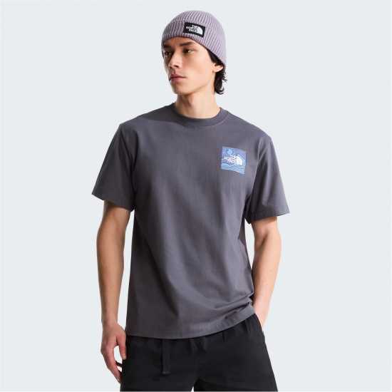 The North Face Tnf Mountain Esc Tee Mens Anthracite Grey 