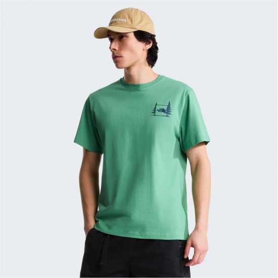 The North Face Tnf Camping Tee Mens Dimmed Algae The North Face Tnf Camping Tee Mens Dimmed Algae