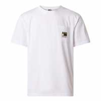 Тениска С Лого The North Face Tnf Mountain Logo Tee Mens TNF White 