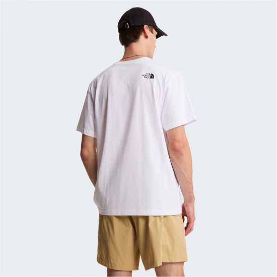 Тениска С Лого The North Face Tnf Mountain Logo Tee Mens TNF White Тениска С Лого The North Face Tnf Mountain Logo Tee Mens TNF White