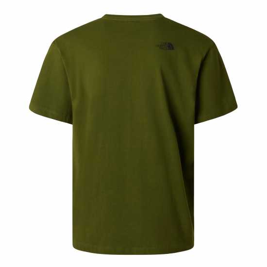 The North Face TNF Mountain Logo Tee Mens woodland green Тениска С Лого The North Face Tnf Mountain Logo Tee Mens woodland green