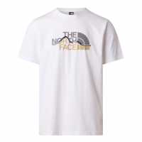The North Face Tnf Mountain Tee Mens TNF White 