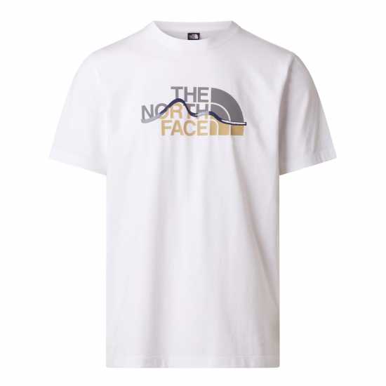 The North Face Tnf Mountain Tee Mens TNF White The North Face Tnf Mountain Tee Mens TNF White