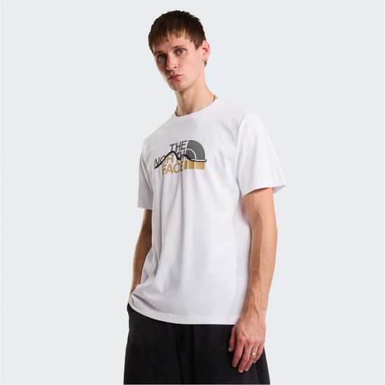 The North Face Tnf Mountain Tee Mens TNF White The North Face Tnf Mountain Tee Mens TNF White