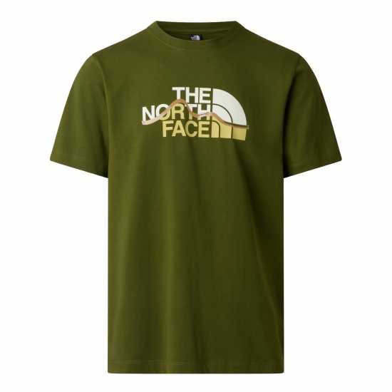 The North Face Tnf Mountain Tee Mens woodland green The North Face Tnf Mountain Tee Mens woodland green