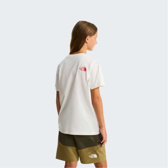 The North Face TNF Brand Proud Tee Juniors White Dune 
