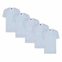 Fabric 5Pack T-Shirts Бяло 