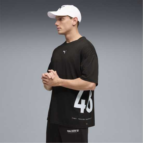 Puma Men's Graphic Oversized T-Shirt Puma Black 