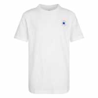 Converse Тениска Момчета Printed Tee Junior Boys White Детски тениски и фланелки