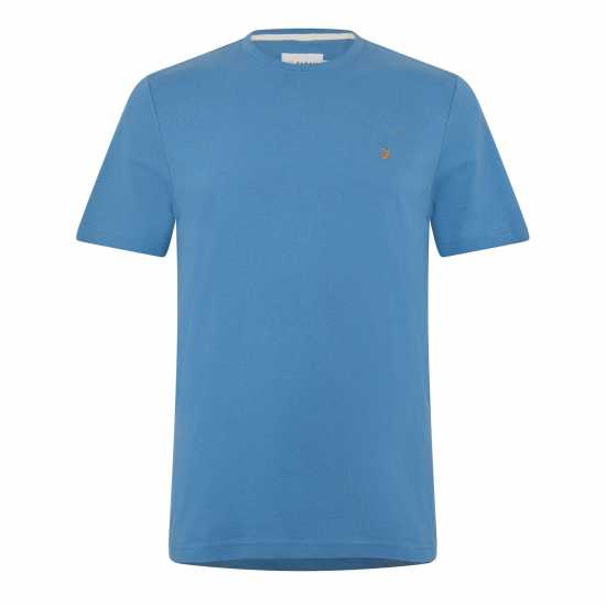 Farah Men's Harrow Ss T-Shirt Lndrd Blue 450 