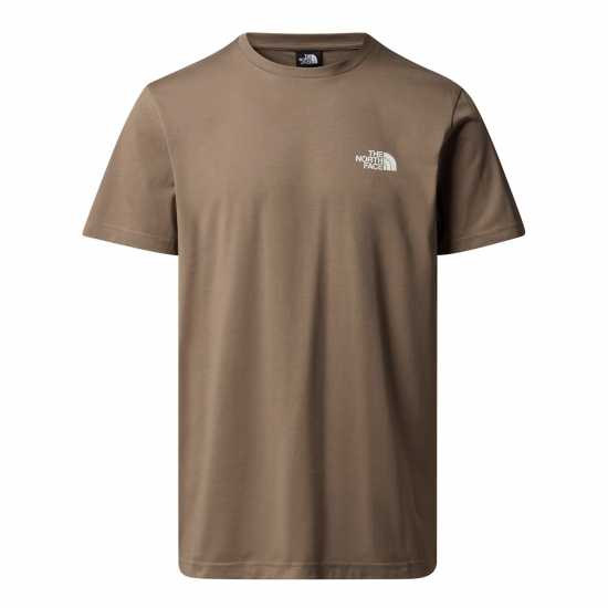 Мъжка Риза The North Face Regular Fit Simple Dome T-Shirt Mens Мока кафяво 