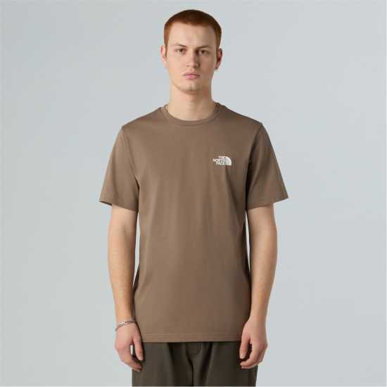 Мъжка Риза The North Face Regular Fit Simple Dome T-Shirt Mens Мока кафяво 