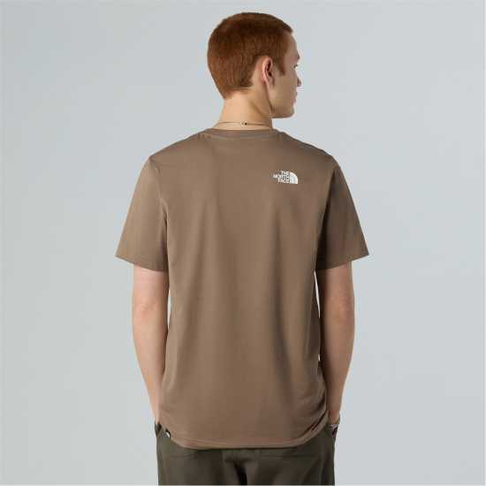 Мъжка Риза The North Face Regular Fit Simple Dome T-Shirt Mens Мока кафяво 