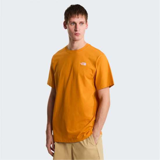 The North Face Regular Fit Simple Dome T-Shirt Mens Dust Orange The North Face Regular Fit Simple Dome T-Shirt Mens Dust Orange
