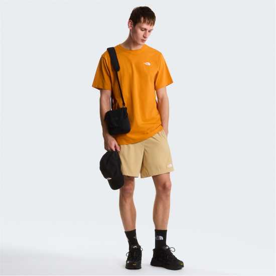 The North Face Regular Fit Simple Dome T-Shirt Mens Dust Orange The North Face Regular Fit Simple Dome T-Shirt Mens Dust Orange
