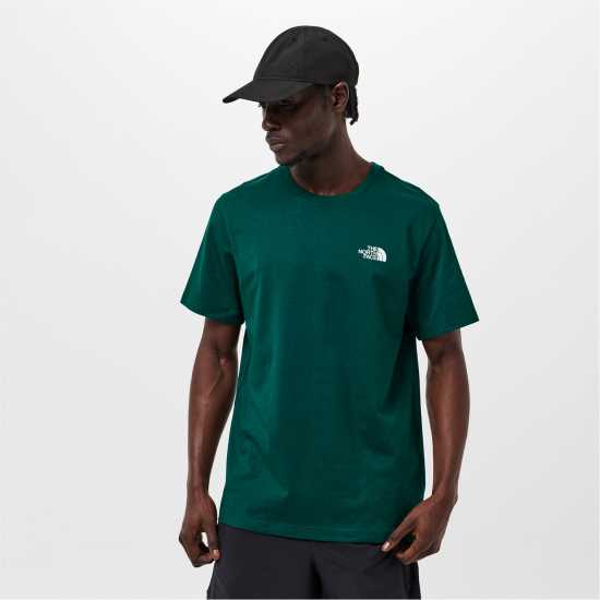 Мъжка Риза The North Face Regular Fit Simple Dome T-Shirt Mens Хънтър зелено 