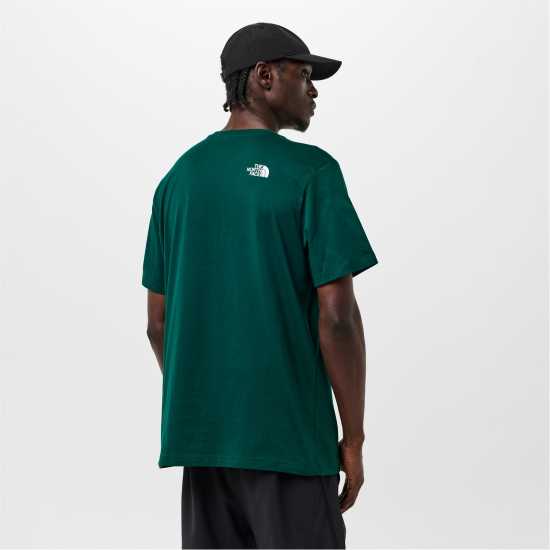 Мъжка Риза The North Face Regular Fit Simple Dome T-Shirt Mens Хънтър зелено 