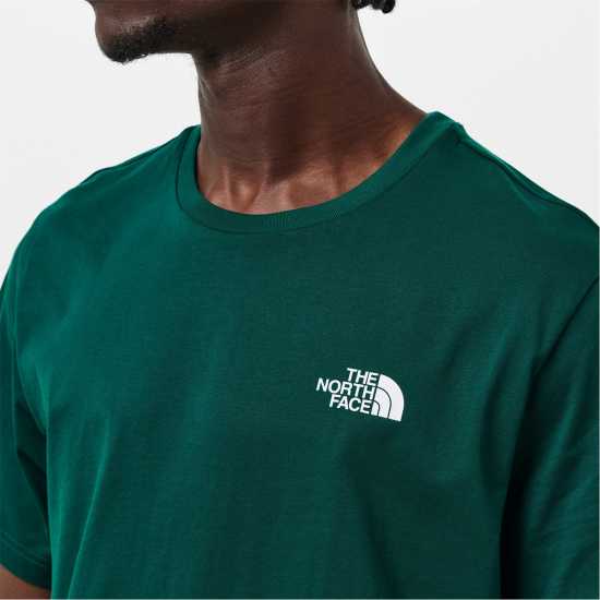Мъжка Риза The North Face Regular Fit Simple Dome T-Shirt Mens Хънтър зелено 
