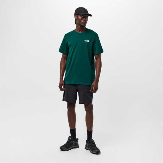 Мъжка Риза The North Face Regular Fit Simple Dome T-Shirt Mens Хънтър зелено 