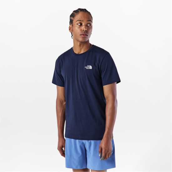 Мъжка Риза The North Face Regular Fit Simple Dome T-Shirt Mens Сумит Нави 