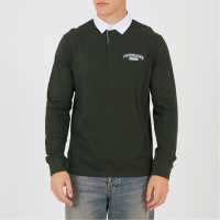 Brave Soul Блуза С Яка Men's Long Sleeved Rugby Polo Shirt  