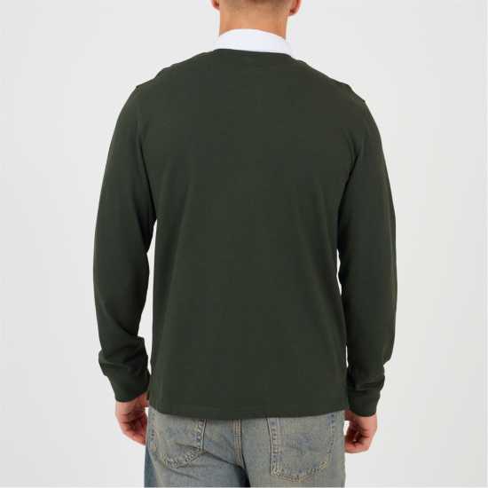 Brave Soul Блуза С Яка Men's Long Sleeved Rugby Polo Shirt  