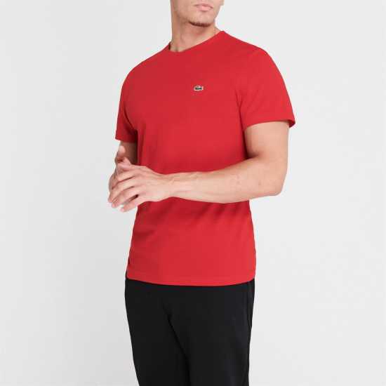 Lacoste Тениска Logo T Shirt Red 240 Holiday Essentials