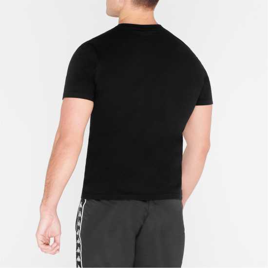Kappa Мъжка Тениска Authentic Logo T Shirt Mens Black 005 Мъжки тениски и фланелки